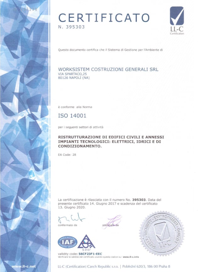 2017.06.14 Certificato ISO 14001